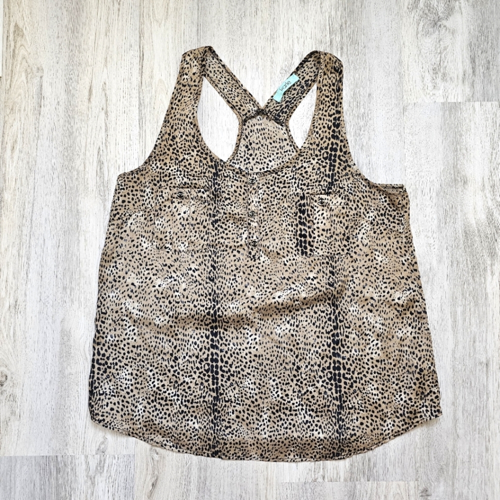 Karlie Transitional Cheetah Print Tank Top S